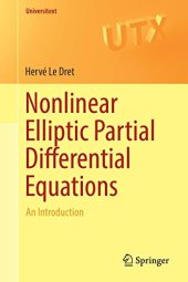 book Nonlinear Elliptic Partial Differential Equations: An Introduction