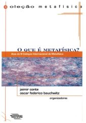 book O que é metafísica