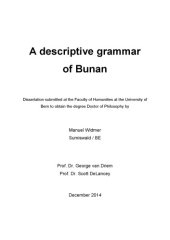 book A Descriptive Grammar of Bunan