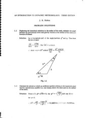 book An Introduction to Dynamic Meteorology: Problem solutions