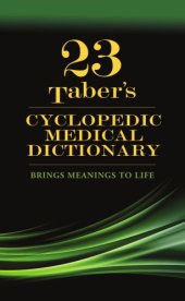 book Taber’s Cyclopedic Medical Dictionary