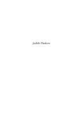 book Judith Plaskow: Feminism, Theology, and Justice