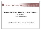 book Chem 206 & 215: Advanced Organic Chemistry Courses [Lecture Notes, Problem Sets, and Exams]