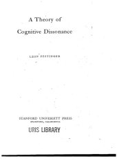 book A Theory of Cognitive Dissonance