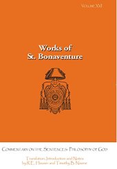 book Bonaventure’s Commentary on the Sentences: Philosophy of God