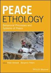 book Peace ethology : behavioral processes and systems of peace