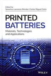 book Printed batteries materials, technologies and applications