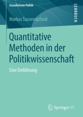 book Quantitative Methoden in der Politikwissenschaft: Eine Einführung