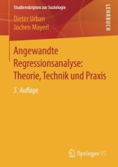 book Angewandte Regressionsanalyse: Theorie, Technik und Praxis