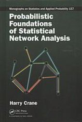 book Probabilistic foundations of statistical network analysis