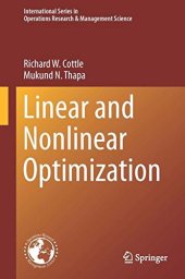 book Linear and Nonlinear Optimization