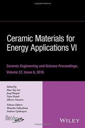 book Ceramic materials for energy applications vi : issue 6