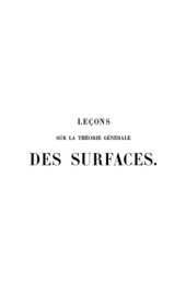 book Partie 4. Lec,ons sur la theorie generale des surfaces