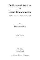 book Problems and Solutions in Plane Trigonometry