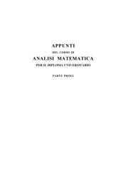 book Appunti del corso di analisi matematica I e II