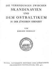 book Die Verbindungen zwischen Skandinavien und dem Ostbaltikum in der jüngeren Eisenzeit