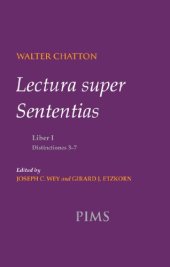 book Lectura super Sententias Liber I Distinctiones 3-7