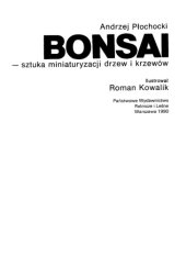 book Bonsai: sztuka miniaturyzacji drzew i krzewów