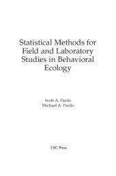 book Statistical Methods for Field and Laboratory Studies in Behavioral Ecology