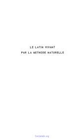 book Le latin vivant par la méthode naturelle: 2e année