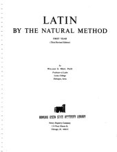 book Latin by the Natural Method: First Year