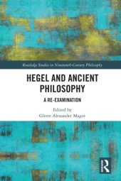 book Hegel and ancient philosophy: a re-examination