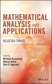 book Mathematical Analysis and Applications: Selected Topics