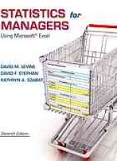 book Statistics for managers using Microsoft Excel