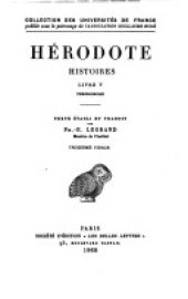 book Hérodote: Histoires. Tome V, Livre V: Terpsichore