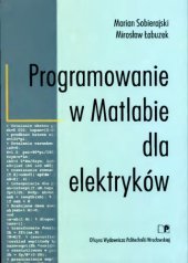 book Programowanie w Matlabie dla elektryków