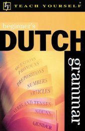 book Beginner’s Dutch Grammar