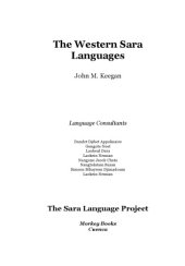 book The Western Sara Languages