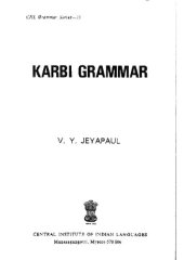 book Karbi grammar