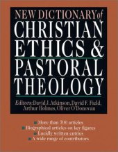 book New Dictionary of Christian Ethics & Pastoral Theology