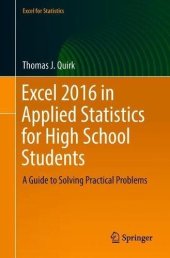 book Excel 2016 in Applied Statistics for High School Students: A Guide to Solving Practical Problems