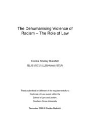 book The dehumanising violence of racism: the role of law