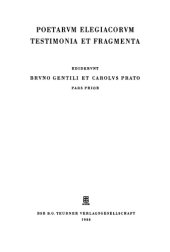 book Poetarum elegiacorum testimonia et fragmenta