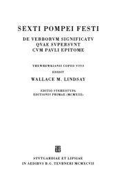 book De verborum significatu quae supersunt cum Pauli epitome