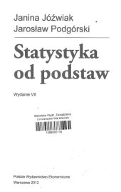 book Statystyka od podstaw