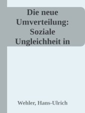 book Die neue Umverteilung - Soziale Ungleichheit in Deutschland