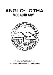 book Anglo-Lotha vocabulary