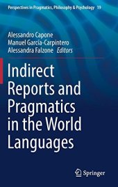 book Indirect Reports and Pragmatics in the World Languages