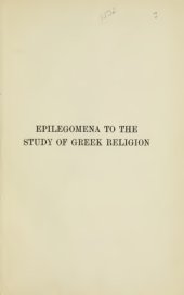 book Epilegomena to the study of Greek religion