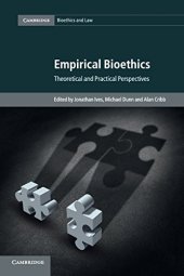 book Empirical Bioethics: Theoretical and Practical Perspectives