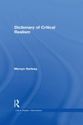 book Dictionary of Critical Realism