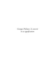 book Georges Politzer, le concret et sa signification