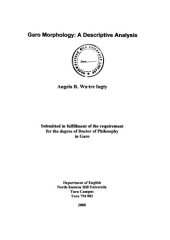 book Garo Morphology: A Descriptive Analysis