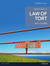 book Law of tort