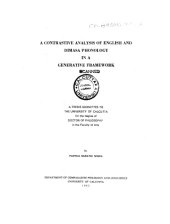 book A contrastive analysis of English and Dimasa phonology in a generative framework