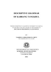 book Descriptive grammar of Kabrang Tangkhul